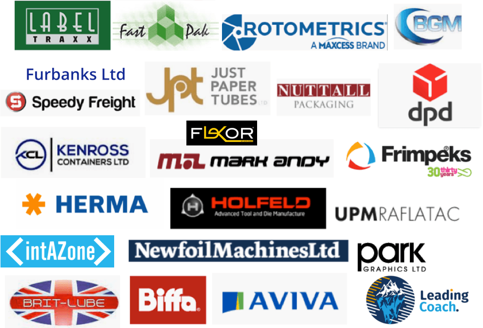 A compilation on the Logos of A4 Laser Labels Limited Suppliers/Partners